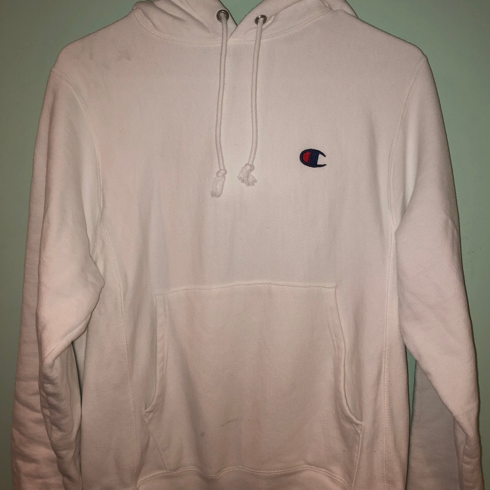 White Champion Hoodie